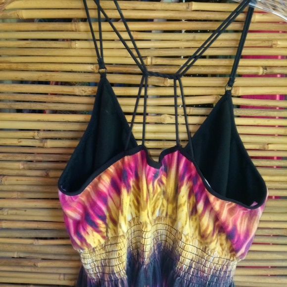 Currants LJ Tie Dye Triangle Top Maxi Dress - Picture 2 of 5